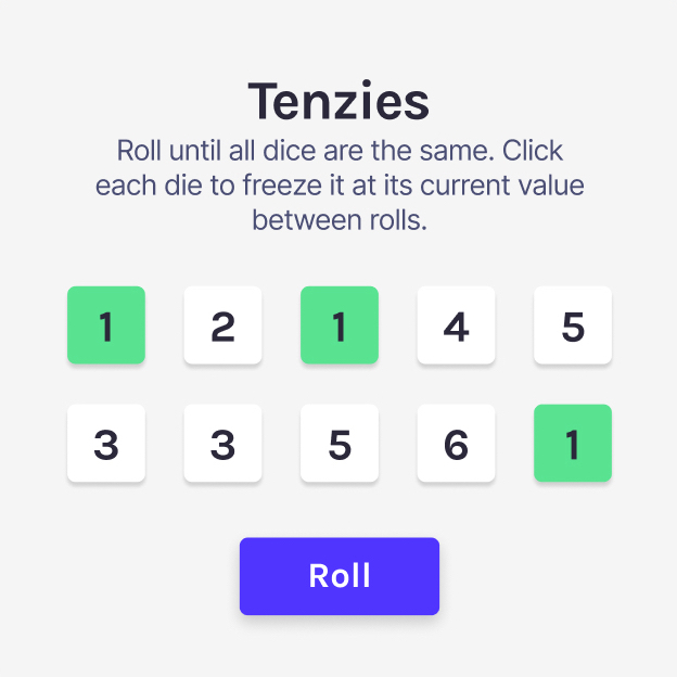 A screenshot of the current project